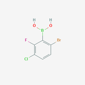 molecular formula C6H4BBrClFO2 B1521906 6-Bromo-3-chloro-2-fluorophenylboronic acid CAS No. 1451392-87-2