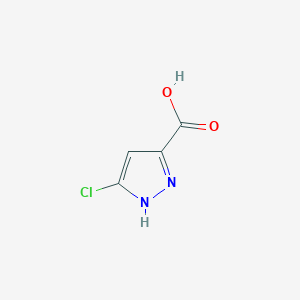 molecular formula C4H3ClN2O2 B1521907 5-Chloro-1H-pyrazole-3-carboxylic acid CAS No. 881668-70-8