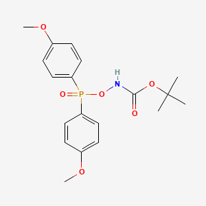 molecular formula C19H24NO6P B1521908 tert-Butyl [Bis(4-methoxyphenyl)phosphinyloxy]carbamate CAS No. 619333-95-8