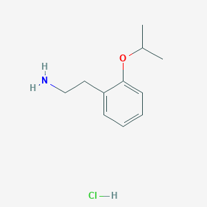 molecular formula C11H18ClNO B1521909 [2-(2-Isopropoxyphenyl)ethyl]amine hydrochloride CAS No. 1201633-57-9