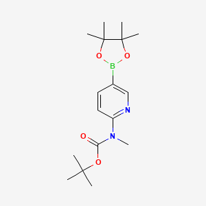 molecular formula C17H27BN2O4 B1521910 tert-Butyl methyl(5-(4,4,5,5-tetramethyl-1,3,2-dioxaborolan-2-yl)pyridin-2-yl)carbamate CAS No. 1032758-87-4