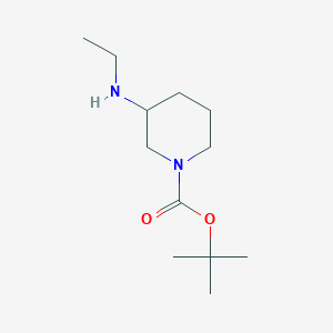 molecular formula C12H24N2O2 B1521915 1-Boc-3-ethylaminopiperidine CAS No. 883546-56-3