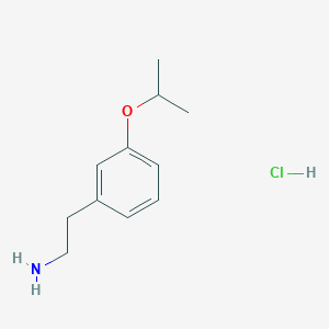 molecular formula C11H18ClNO B1521918 [2-(3-Isopropoxyphenyl)ethyl]amine hydrochloride CAS No. 1201633-59-1