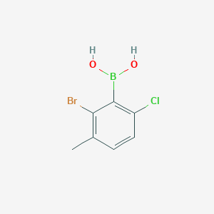 molecular formula C7H7BBrClO2 B1521920 2-Bromo-6-chloro-3-methylphenylboronic acid CAS No. 1309980-97-9
