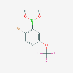 molecular formula C7H5BBrF3O3 B1521922 (2-Bromo-5-(trifluoromethoxy)phenyl)boronic acid CAS No. 957034-55-8