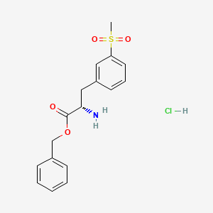 benzyl (2S)-2-amino-3-(3-methylsulfonylphenyl)propanoate;hydrochloride
