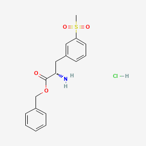 (S)-Benzyl 2-amino-3-(3-(methylsulfonyl)phenyl)propanoate hydrochloride