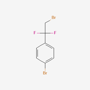 molecular formula C8H6Br2F2 B1521935 1-Bromo-4-(2-bromo-1,1-difluoroethyl)benzene CAS No. 471246-90-9