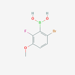 molecular formula C7H7BBrFO3 B1521939 6-Bromo-2-fluoro-3-methoxyphenylboronic acid CAS No. 871126-17-9