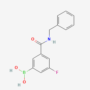 molecular formula C14H13BFNO3 B1521961 (3-(Benzylcarbamoyl)-5-fluorophenyl)boronic acid CAS No. 874219-41-7