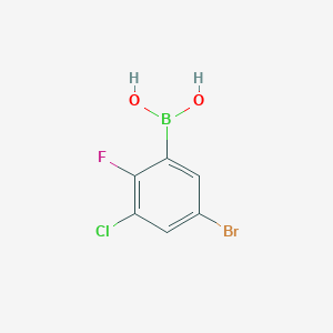 molecular formula C6H4BBrClFO2 B1521962 5-Bromo-3-chloro-2-fluorophenylboronic acid CAS No. 1451393-27-3