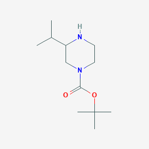 molecular formula C12H24N2O2 B1521963 1-Boc-3-isopropylpiperazine CAS No. 502649-32-3