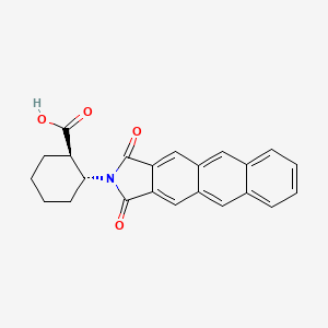 molecular formula C23H19NO4 B1521964 (1R,2R)-2-(Anthracene-2,3-dicarboximido)cyclohexanecarboxylic Acid CAS No. 446044-44-6