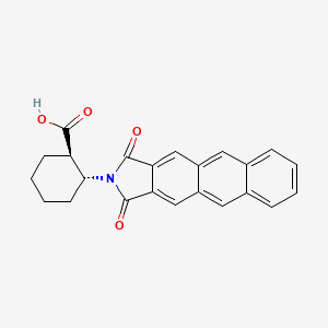 molecular formula C23H19NO4 B1521964 (1R,2R)-2-(1,3-Dioxo-1H-naphtho[2,3-f]isoindol-2(3H)-yl)cyclohexanecarboxylic acid CAS No. 446044-44-6