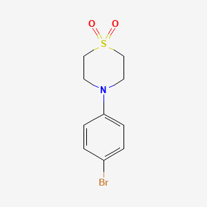 molecular formula C10H12BrNO2S B1521966 4-(4-溴苯基)硫代吗啉 1,1-二氧化物 CAS No. 1093878-42-2