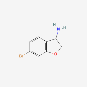 molecular formula C8H8BrNO B1521968 6-Bromo-2,3-dihydrobenzofuran-3-amine CAS No. 944709-63-1