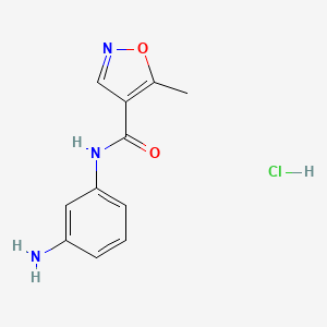 N-(3-aminophenyl)-5-methyl-1,2-oxazole-4-carboxamide hydrochloride