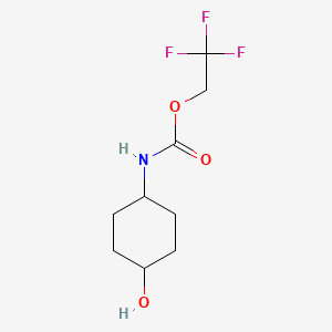 2,2,2-trifluoroethyl N-(4-hydroxycyclohexyl)carbamate