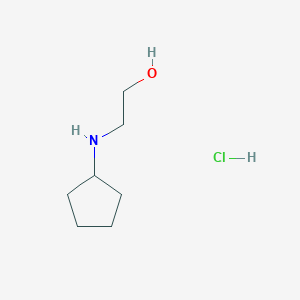 molecular formula C7H16ClNO B1521984 2-(Cyclopentylamino)ethan-1-ol hydrochloride CAS No. 1193389-76-2