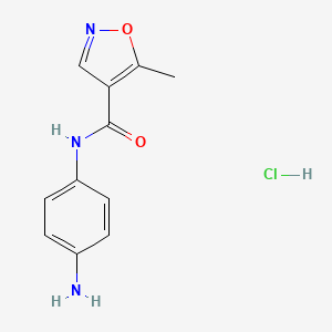 N-(4-aminophenyl)-5-methyl-1,2-oxazole-4-carboxamide hydrochloride