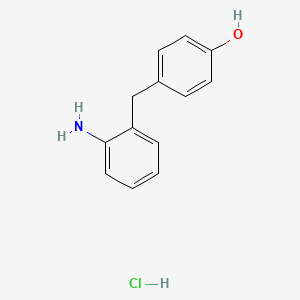 4-[(2-Aminophenyl)methyl]phenol hydrochloride