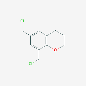 molecular formula C11H12Cl2O B1521989 6,8-双(氯甲基)-3,4-二氢-2H-1-苯并吡喃 CAS No. 1193390-50-9