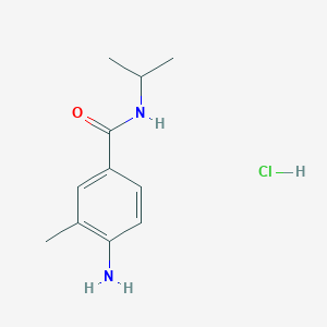 molecular formula C11H17ClN2O B1521995 4-氨基-3-甲基-N-(丙烷-2-基)苯甲酰胺盐酸盐 CAS No. 1193388-74-7