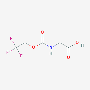 molecular formula C5H6F3NO4 B1521997 2-{[(2,2,2-Trifluoroethoxy)carbonyl]amino}acetic acid CAS No. 37888-15-6