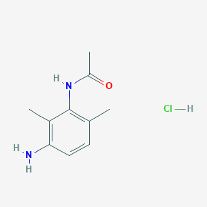 molecular formula C10H15ClN2O B1521999 N-(3-amino-2,6-dimethylphenyl)acetamide hydrochloride CAS No. 1193387-19-7