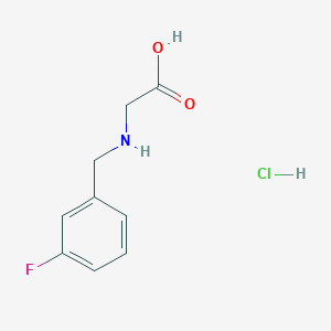 molecular formula C9H11ClFNO2 B1522011 2-{[(3-氟苯基)甲基]氨基}乙酸盐酸盐 CAS No. 1193387-60-8