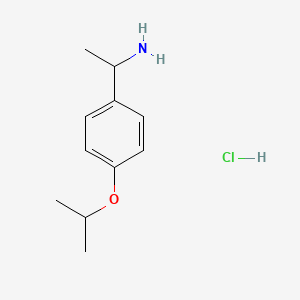 1-[4-(Propan-2-yloxy)phenyl]ethan-1-amine hydrochloride