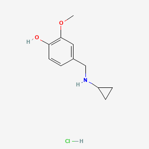 4-[(Cyclopropylamino)methyl]-2-methoxyphenol hydrochloride