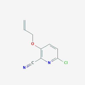 6-Chloro-3-(prop-2-en-1-yloxy)pyridine-2-carbonitrile