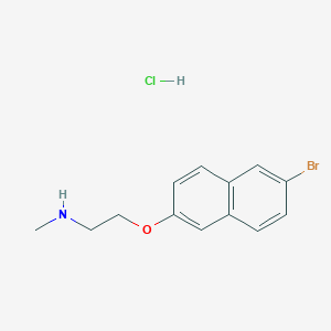 {2-[(6-Bromonaphthalen-2-yl)oxy]ethyl}(methyl)amine hydrochloride