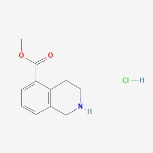molecular formula C11H14ClNO2 B1522040 Methyl 1,2,3,4-tetrahydroisoquinoline-5-carboxylate hydrochloride CAS No. 1035700-06-1