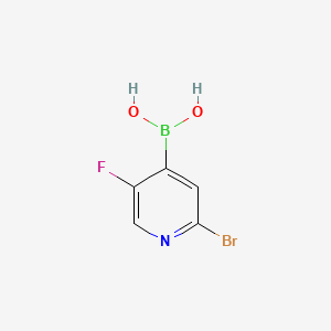 molecular formula C5H4BBrFNO2 B1522042 2-Bromo-5-fluoropyridine-4-boronic acid CAS No. 1072951-43-9
