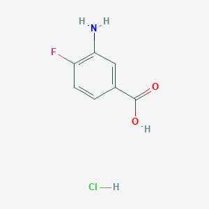 molecular formula C7H7ClFNO2 B1522056 3-Amino-4-fluorobenzoic acid hydrochloride CAS No. 3799-24-4