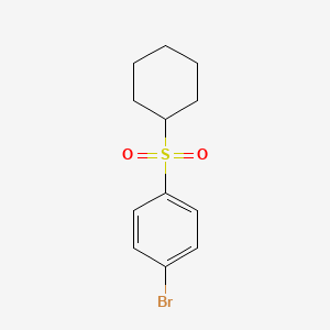 molecular formula C12H15BrO2S B1522058 1-Bromo-4-(cyclohexanesulfonyl)benzene CAS No. 861113-45-3