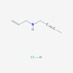 molecular formula C7H12ClN B1522063 N-Allylbut-2-yn-1-amine hydrochloride CAS No. 436099-58-0
