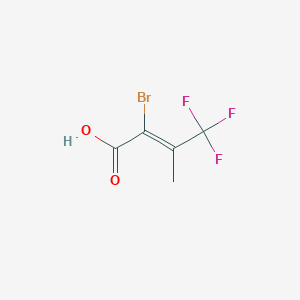 (2Z)-2-bromo-4,4,4-trifluoro-3-methylbut-2-enoic acid