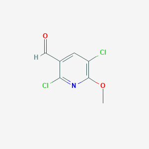 molecular formula C7H5Cl2NO2 B15220743 2,5-Dichloro-6-methoxynicotinaldehyde CAS No. 58584-64-8