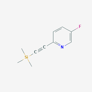 5-Fluoro-2-[2-(trimethylsilyl)ethynyl]pyridine