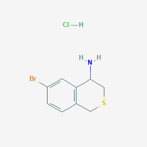 molecular formula C9H11BrClNS B1522079 6-Bromoisothiochroman-4-amine hydrochloride CAS No. 1187830-57-4