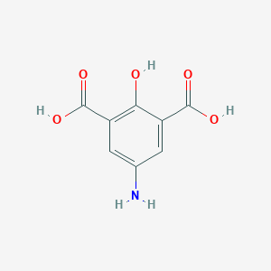 molecular formula C8H7NO5 B152208 5-氨基-2-羟基苯-1,3-二羧酸 CAS No. 859964-08-2