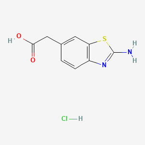 (2-Amino-benzothiazol-6-yl)-acetic acid hydrochloride