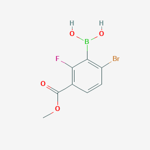 (6-Bromo-2-fluoro-3-(methoxycarbonyl)phenyl)boronic acid