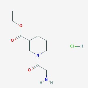 Ethyl 1-(2-aminoacetyl)piperidine-3-carboxylate hydrochloride