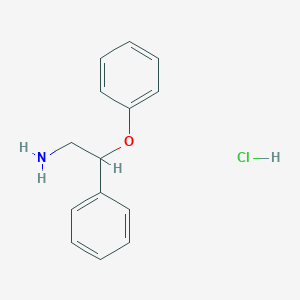 (2-Amino-1-phenylethoxy)benzene hydrochloride