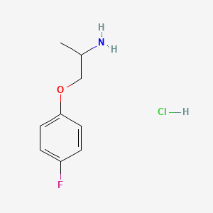 molecular formula C9H13ClFNO B1522103 1-(2-Aminopropoxy)-4-fluorobenzene hydrochloride CAS No. 1193389-16-0