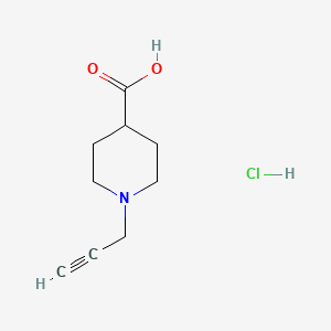 molecular formula C9H14ClNO2 B1522106 1-(Prop-2-yn-1-yl)piperidine-4-carboxylic acid hydrochloride CAS No. 1193388-82-7